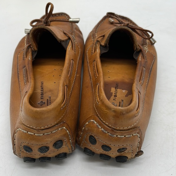 Mercanti Fiorentini Brown Leather Driving Moccasins Size 7 - Picture 4 of 8